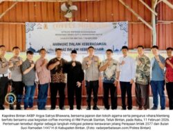Sambut Imlek 2577 dan Ramadan 1447 H, Polres Bintan Gelar Coffee Morning Bersama Tokoh Agama
