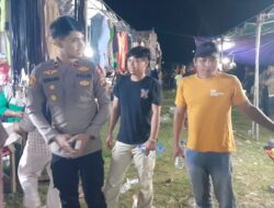 Kapolsek Pulubala IPantau Langsung Pasar Malam Hari Ketiga