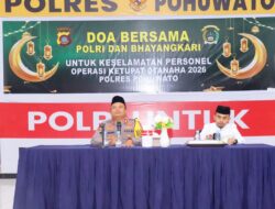 Doa Bersama Polri dan Bhayangkari, Wujudkan Keselamatan Personel Ops Ketupat Otanaha 2026