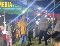 Polsek Pulubala Amankan Pasar Senggol di Pasar Lama Pulubala.