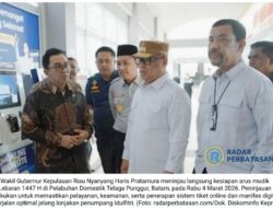 Mudik Lebaran 1447 H: Wagub Kepri Nyanyang Haris Pastikan Pelabuhan Telaga Punggur Siap ‘Sambut’ Lonjakan Penumpang