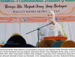 Pererat Silaturahmi, Wabup Bintan Deby Maryanti Sambangi Masjid Nurul Huda Gunung Lengkuas