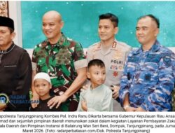 Gairah Berbagi di Dompak: Kapolresta Tanjungpinang dan Para Tokoh Kepri Kompak Tunaikan Zakat
