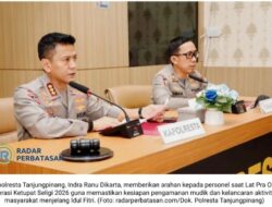 Pastikan Mudik Aman, Polresta Tanjungpinang Gelar Lat Pra Ops Ketupat Seligi 2026