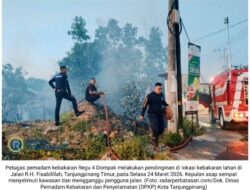 Lahan di Jalan R.H. Fisabilillah Membara, Pasukan ‘Pantang Pulang’ Gercep Jinakkan Api