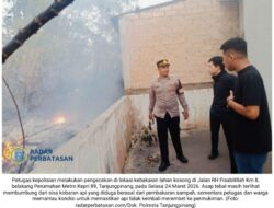 Gara-Gara Bakar Sampah, Lahan 5.000 Meter di Belakang Perumahan Metro Kepri Ludes Terbakar