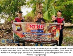 Cegah Kabut Asap, Polresta Tanjungpinang Gencarkan Patroli Karhutla di Titik Rawan