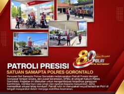 Kasat Samapta Pimpin Patroli Malam Presisi, Amankan Tempat Wisata dan Pusat Keramaian di Gorontalo