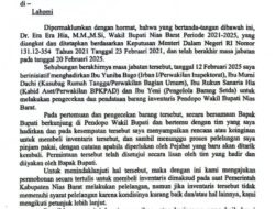 Bupati Nias Barat Bungkam! Aset Pendopo II dan Hak Pensiun Mantan Wabup Disandera 1,5 Tahun