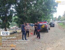 Gerak Cepat Polsek Maja Polres Lebak Padamkan Kebakaran Sampah di TPSA Dengung