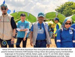 Demokrat Kepri Rayakan HUT ke-25 Lewat Aksi Bersih