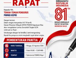 PWMOI Kepri Siapkan Lomba Jurnalistik Pelajar Sambut HUT RI ke-81, Panitia Segera Dibentuk