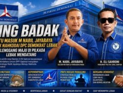 KING BADAK, Pintu Masuk M Nabil Jayabaya Untuk Nahkodai DPC Demokrat Lebak. Melenggang Maju Di Pilkada Lebak mendatang