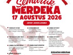 Semarak HUT ke-81 RI, Warga RT 01 RW 002 Kelurahan Sei Panas Gelar Beragam Lomba dan Malam Hiburan