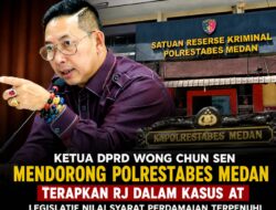 Ketua DPRD Wong Chun Sen Mendorong Polrestabes Medan Terapkan RJ dalam Kasus AT, Legislatif Nilai Syarat Perdamaian Telah Terpenuhi