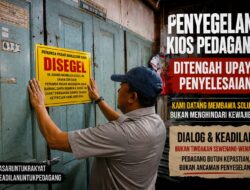 Penagihan Sewa dan Penyegelan di Pasar Daya Diduga Melawan Aturan