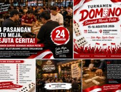 24 Pasangan Lintas Organisasi Bertemu di Meja Domino, Semarak HUT RI ke-81 di Rumah Kopi Ondong
