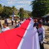 Kirab Bendera 81 Meter Digelar di Perbatasan RI-RDTL, Kobarkan Semangat Nasionalisme