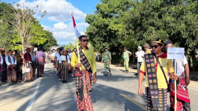 Insana Tengah TTU Gelar Karnaval Budaya Sonaf Maubesi Semarakkan HUT ke 81 Republik Indonesia