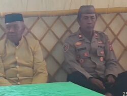 Kapolsek Tibawa Hadiri Maulid Nabi Muhammad SAW di Masjid Baiturrahman.