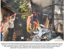 Bakar Sampah, Gudang Elektronik di Bintan Ludes Terbakar