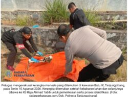 Geger! Kerangka Manusia Ditemukan Usai Kebakaran Lahan Tanjungpinang