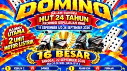Perebutan Motor Listrik Turnamen Domino GMBP3KR Kian Memanas