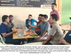 KSPSI Anambas Desak Usut Tuntas PT Duta Marine
