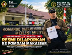 Oknum Anggota TNI Inisial HM Resmi Dilaporkan Ke Pomdam Makassar Dengan Kasus Berupaya Melenyapkan Oknum Wartawan