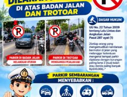 Satlantas Polres TTU Imbau Warga Jangan Parkir di Badan Jalan dan Trotoar