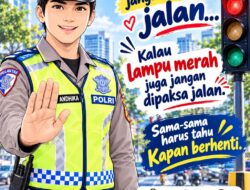 Satlantas Polres TTU Ingatkan Pengendara Utamakan Keselamatan: Kalau Cinta, Jangan Terobos Lampu Merah!
