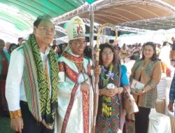 Bupati SBS Pimpin Rombongan Pemkab Malaka Hadiri Misa Syukur 40 Tahun Imamat Rm. Aloysius Kosat di TTU