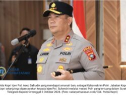 Mutasi Polri, Irjen Asep Safrudin Resmi Jabat Kabareskrim