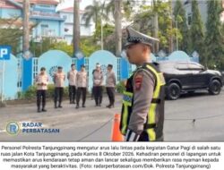 Aksi Sigap Polresta Tanjungpinang Urai Kemacetan Pagi Hari