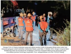 PLN Kijang Gercep Pulihkan Pasokan Listrik Bintan