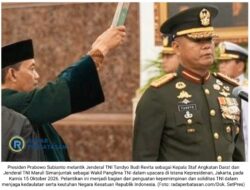 Prabowo Lantik Tandyo Budi Jadi KSAD Baru