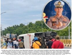Bus Pemkab Bintan Kontra Xpander di Jembatan Kangboy