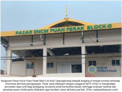 Pasar 79 Miliar Sepi, Pedagang Pilih Lapak Liar