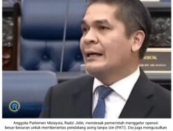 MP Malaysia Desak Pemerintah Sapu Bersih Pendatang Haram