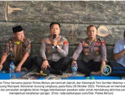 Dukung Ketahanan Pangan, Polsek Bintan Timur Rangkul Petani