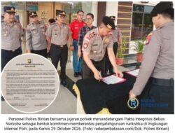 Polres Bintan Tegaskan Perang Narkoba Dari Internal Polri